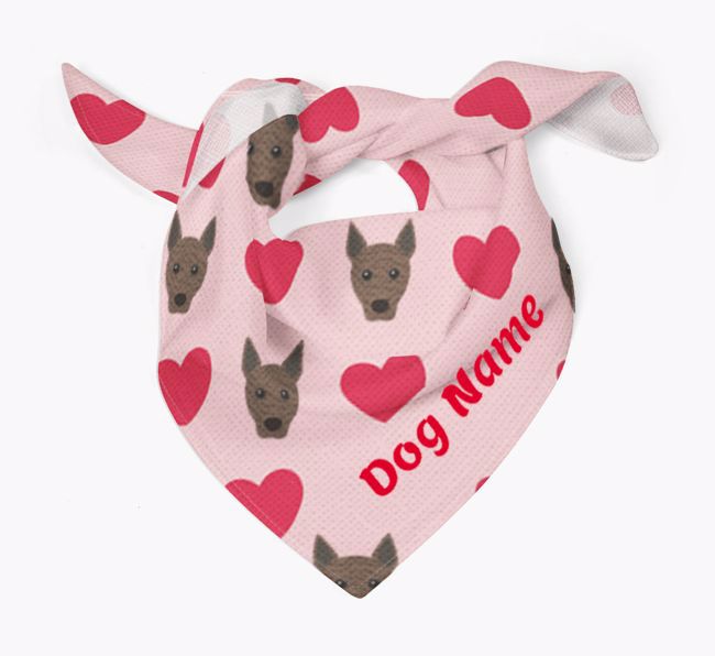 'Heart Pattern' - Personalised {breedFullName} Bandana